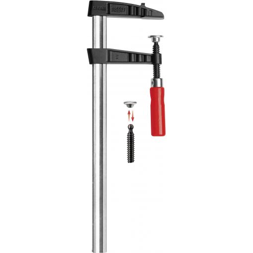 Bessey TGK60 šroubová svěrka Rozpětí (max.):600 mm Vnější délka: 700 mm Délka vyložení:120 mm