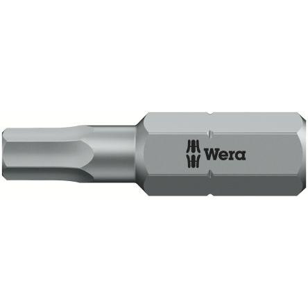 Wera Bit šroubováku, Plastové, Chromovaný, Nerezová ocel, typ hlavice: Šestihran Plus, Šestihran, 0.25 mm, 4 mm, počet