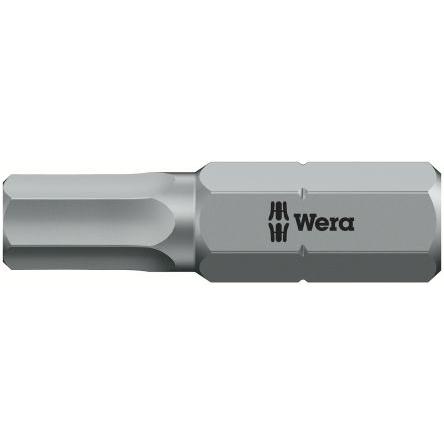 Wera Bit šroubováku, Chromovaný, Nerezová ocel, Plastové, typ hlavice: Šestihran Plus, Šestihran, 0.25 mm, 5 mm, počet