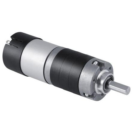 Micromotors Stejnosměrný převodový motor, řada: PS150 24V dc Komutátorový s převodem 2000rpm 1 Nm 10.8 W 6 mm 440mA
