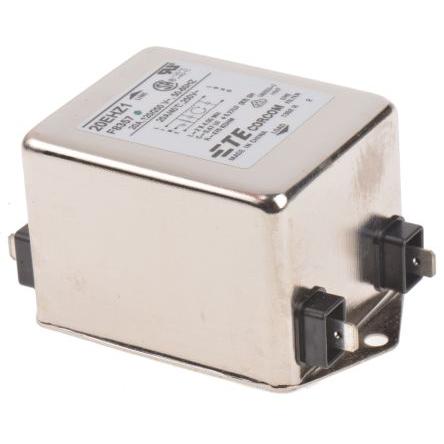 Filtr EMI, řada: Corcom HZ, 740 nF, 250V ac, 50Hz, 60 Hz, Montáž na přírubu 4.55 mH, Fast-On, 20 A, počet fází: 1, 5 μA,