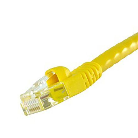 Cinch Kat6 Ethernetové kabely, řada: 73, Žlutá, Polyvinylchlorid 4.27 m, typ pláště: Nestíněný Nestíněný