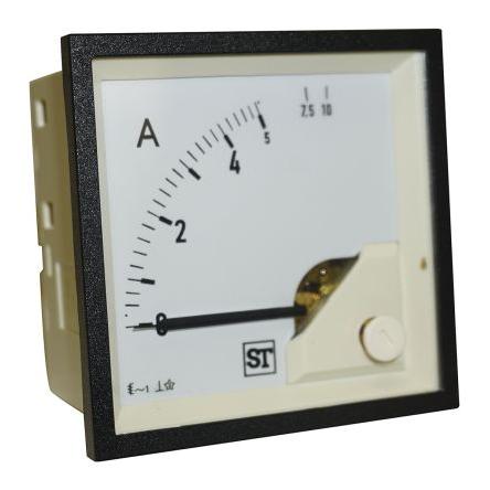 Analogový panelový ampérmetr EQ74-I1122N1CAW0ST, řada: Sigma 100 A St. Sifam Tinsley