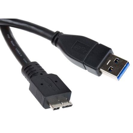 FTDI Chip Kabel USB Vnější, A: USB typu A, 1 m Vnější, Černá, B: Micro USB typ B