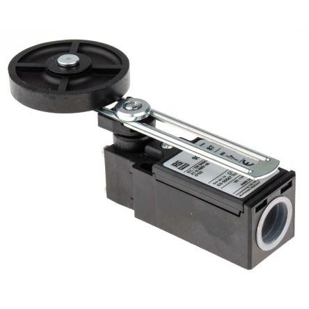 RS PRO Nastavitelná páka s válečkem Koncový spínač 1 NO/1 NC IP65 Termoplast vyztužený skelnými vlákny 400V ac 10A