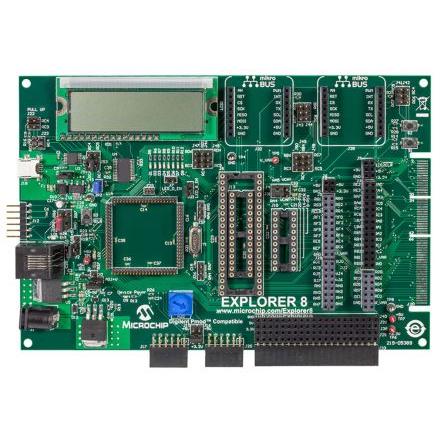 Microchip Vývojová deska, DM160228, MCU DM160228, Mikrokontrolér, PIC8, Explorer 8, Vývojová sada