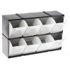 Skladovací jednotka se zásuvkami 8 Černá Plastové Průhledné zásuvky 208 mm x 325mm x 90 mm RS PRO