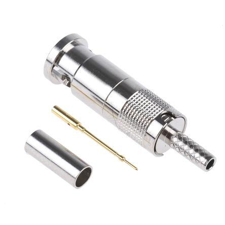 COAX Connectors Koaxiální konektor, řada: BNC Vnější, 75 Ω, orientace těla: Rovný, Kabel Konektor Micro BNC Krimpovací,