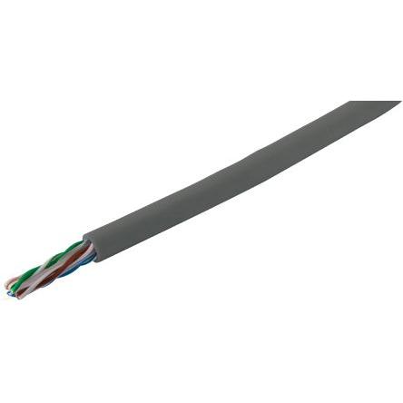 RS PRO Kat6 Ethernetové kabely, Šedá, Polyvinylchlorid, A: Neuzavřený 305 m, B: Bez koncovky, typ pláště: U/UTP