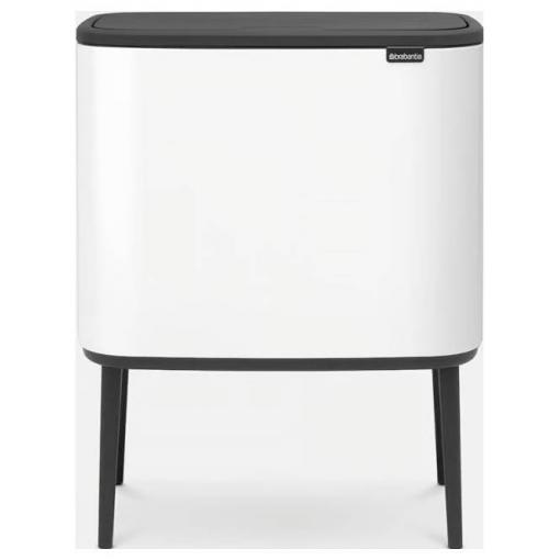 brabantia Bo Touch Bin 31 35 23 odpadkový koš, 33 l, ocel, (d x š x v) 312 x 540 x 680 mm, bílá, otevírání víka one-touch, 1 ks