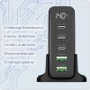 Ansmann Desktop Ladegerät mit Display DC5140PD 140W USB nabíječka, 2x USB A, 3x USB-C®, 140 W, Dodávka energie, černá