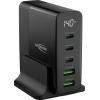 Ansmann Desktop Ladegerät mit Display DC5140PD 140W USB nabíječka, 2x USB A, 3x USB-C®, 140 W, Dodávka energie, černá