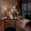 Solight LED kovový svícen, 5x LED, černý, 40cm - 1V280