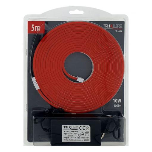Flexibilní neonový LED pásek TR-40NA Trixline, červený, 5 m, IP65