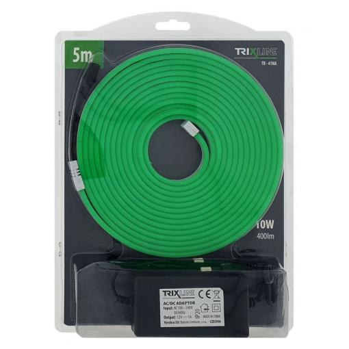 Flexibilní neonový LED pásek Trixline TR-41NA, zelený, 5 m, IP65