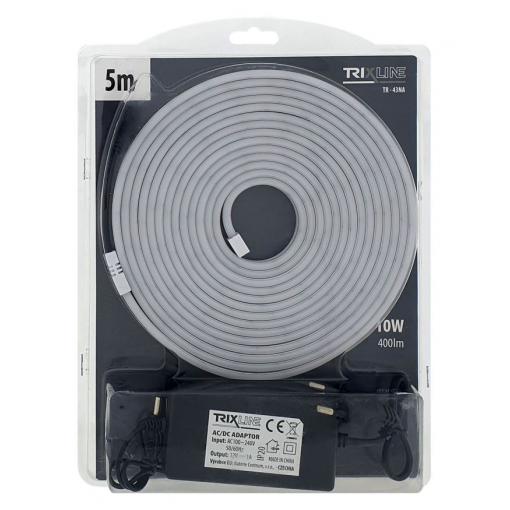 Flexibilní neonový LED pásek Trixline TR-43NA, bílý, 5 m, IP65