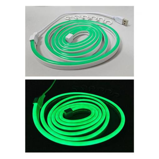 Flexibilní neonový LED pásek Trixline TR-31N, zelený, 1,8 m, IP65