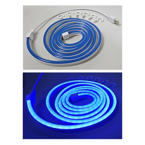Neonový LED pásek modrý 1,8 m, IP65, USB 5 V, TRIXLINE TR-32N