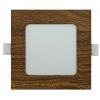 Podhledové LED světlo TRIXLINE 6 W, 118×118 mm, dřevo, vestavné