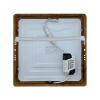 Podhledové LED svítidlo 220 mm, 18 W, 4200 K, 230 V, dekor dřevo, přisazené