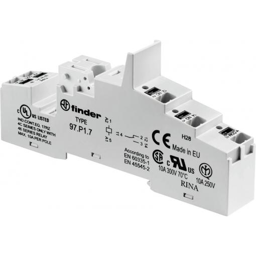 Finder 97.P1.7 patice pro relé (d x š x v) 42.4 x 15.8 x 95.5 mm, 1 ks