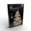 Solight LED dřevěný vánoční stromek s dekoracemi, 23x LED, přírodní barva, 64cm, 2x AA - 1V282