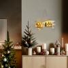 Solight LED vánoční kometa, 10x LED, dřevěná, 30cm - 1V278