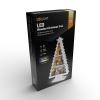 Solight LED dřevěný vánoční stromek s dekoracemi, 13x LED, bílá, 53cm, 2x AA - 1V283