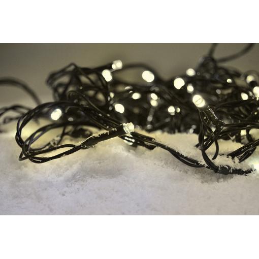 Solight LED vánoční řetěz, 3m, 20 LED, 3 x AA, teplé bílé světlo, zelený kabel - 1V50-WW