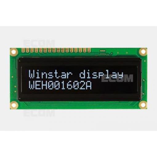 OLED znakový displej WEH001602AWPP5N00100, 2×16 znaků, 5 V