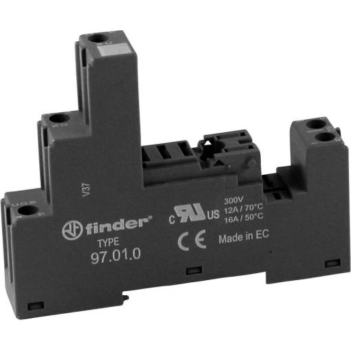 Finder 97.01.0 patice pro relé (d x š x v) 64.9 x 15.8 x 82.9 mm, 1 ks