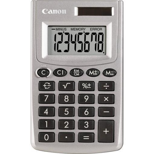 Canon LS-270L kapesní kalkulačka, displej (počet míst) 8, solární napájení, na baterii, stříbrná