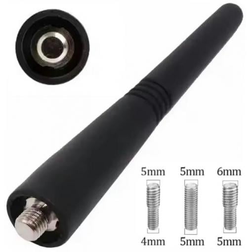 Prut autoantény 9 cm, závit M6/M6, M6/M5