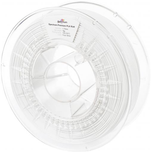 Spectrum Filaments 80235 PLA MATT vlákno pro 3D tiskárny PLA mat Matná 1.75 mm 1000 g Polární bílá, bílá (matná) 1 ks