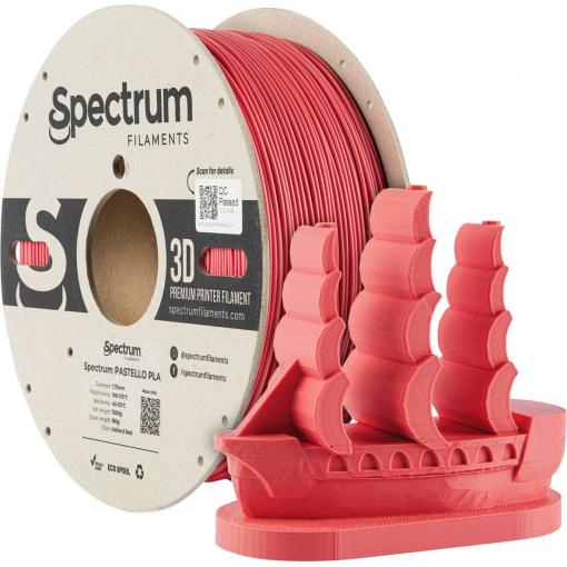 Spectrum Filaments 80899 Pastello PLA vlákno pro 3D tiskárny PLA plast Matná 1.75 mm 1000 g Holandská červená, červená, pastelová 1 ks