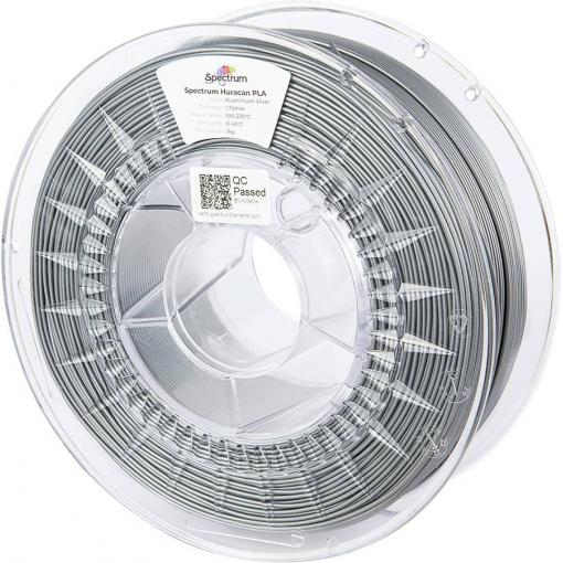 Spectrum Filaments 80918 Huracan PLA ALUMINIUM SILVER vlákno pro 3D tiskárny PLA plast Filament pro vysokorychlostní 3D tisk, Zvýšená extruzní rychlost 1.75 mm