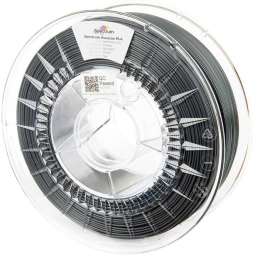 Spectrum Filaments 80919 Huracan PLA ANTHRACITE GREY vlákno pro 3D tiskárny PLA plast Filament pro vysokorychlostní 3D tisk, Zvýšená extruzní rychlost 1.75 mm