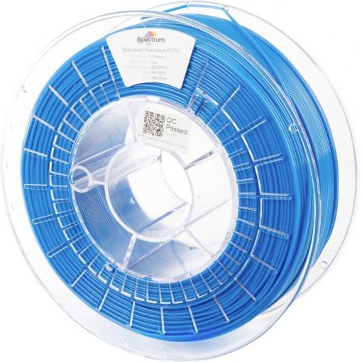 Spectrum Filaments 80663 Premium PCTG vlákno pro 3D tiskárny PCTG chemicky odolné, Bez zápachu 1.75 mm 1000 g Nebeská modř, nebeská modř, modrá 1 ks