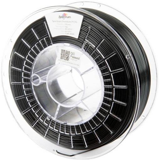 Spectrum Filaments 80665 Premium PCTG vlákno pro 3D tiskárny PCTG chemicky odolné, Bez zápachu 1.75 mm 1000 g Signální černá, černá 1 ks