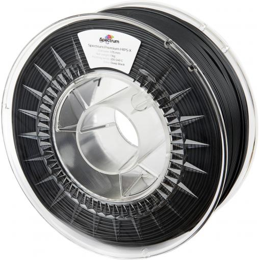Spectrum Filaments 80078 HIPS-X DEEP BLACK vlákno pro 3D tiskárny HIPS, Podpůrný materiál Nárazuvzdorný, Matná, Snadno brousitelné 1.75 mm 1000 g sytě černá