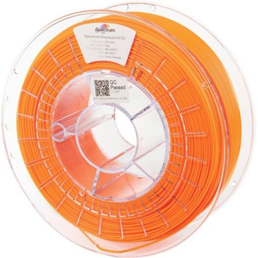 Spectrum Filaments 80662 Premium PCTG vlákno pro 3D tiskárny PCTG chemicky odolné, Bez zápachu 1.75 mm 1000 g čistě oranžová , oranžová 1 ks