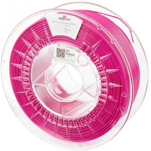 Spectrum Filaments 80539 PET-G Premium vlákno pro 3D tiskárny PETG plast chemicky odolné, Nárazuvzdorný 1.75 mm 1000 g růžová InnoPET 1 ks
