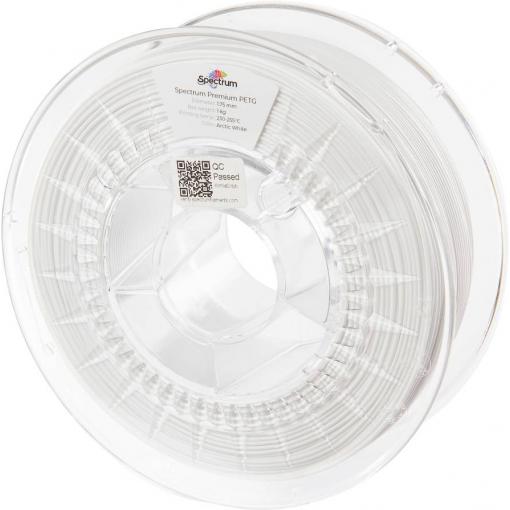 Spectrum Filaments 80057 PET-G Premium vlákno pro 3D tiskárny PETG plast chemicky odolné, Nárazuvzdorný 1.75 mm 1000 g Arktická bílá, bílá, arktická bílá 1 ks