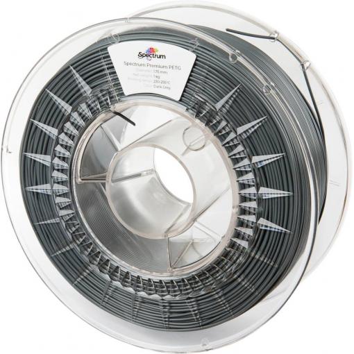 Spectrum Filaments 80310 PET-G Premium vlákno pro 3D tiskárny PETG plast chemicky odolné, Nárazuvzdorný 1.75 mm 1000 g tmavě šedá, šedá, tmavě šedá 1 ks