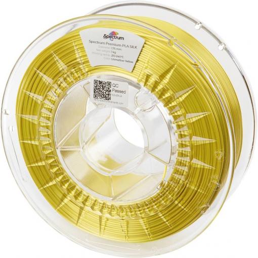 Spectrum Filaments 80267 PLA SILK vlákno pro 3D tiskárny PLA hedvábí Hedvábně lesklé 1.75 mm 1000 g Zlatavě žlutá, žlutá 1 ks