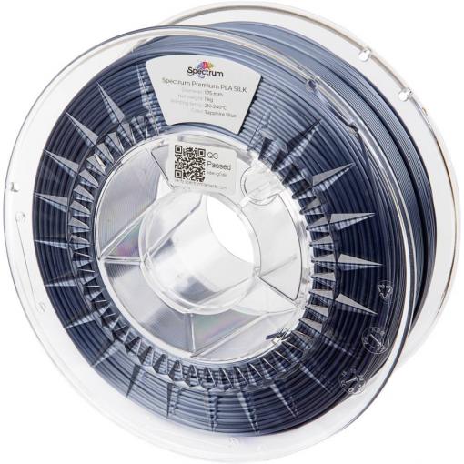 Spectrum Filaments 80265 PLA SILK vlákno pro 3D tiskárny PLA hedvábí Hedvábně lesklé 1.75 mm 1000 g Sapphire Blue , modrá 1 ks