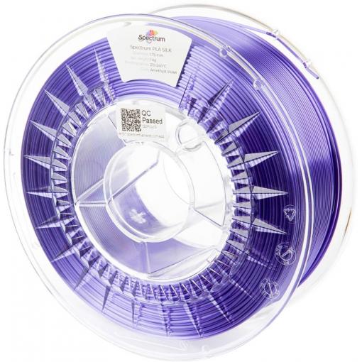 Spectrum Filaments 80512 PLA SILK vlákno pro 3D tiskárny PLA hedvábí Hedvábně lesklé 1.75 mm 1000 g Ametystová fialová, fialová 1 ks