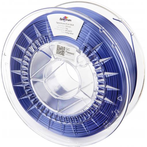 Spectrum Filaments 80445 PLA SILK vlákno pro 3D tiskárny PLA hedvábí Hedvábně lesklé 1.75 mm 1000 g Indigově modrá, indigo, modrá 1 ks