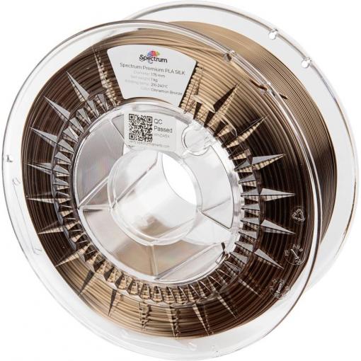 Spectrum Filaments 80440 PLA SILK vlákno pro 3D tiskárny PLA hedvábí Hedvábně lesklé 1.75 mm 1000 g Skořicová bronzová, bronzová 1 ks