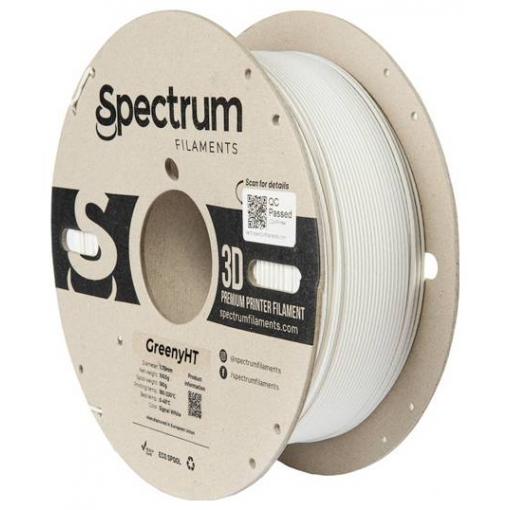 Spectrum Filaments 80700 GreenyHT vlákno pro 3D tiskárny PLA plast Žáruvzdorné, Vysoká tuhost, Matná 1.75 mm 1000 g Signální bílá, signální bílá, bílá 1 ks